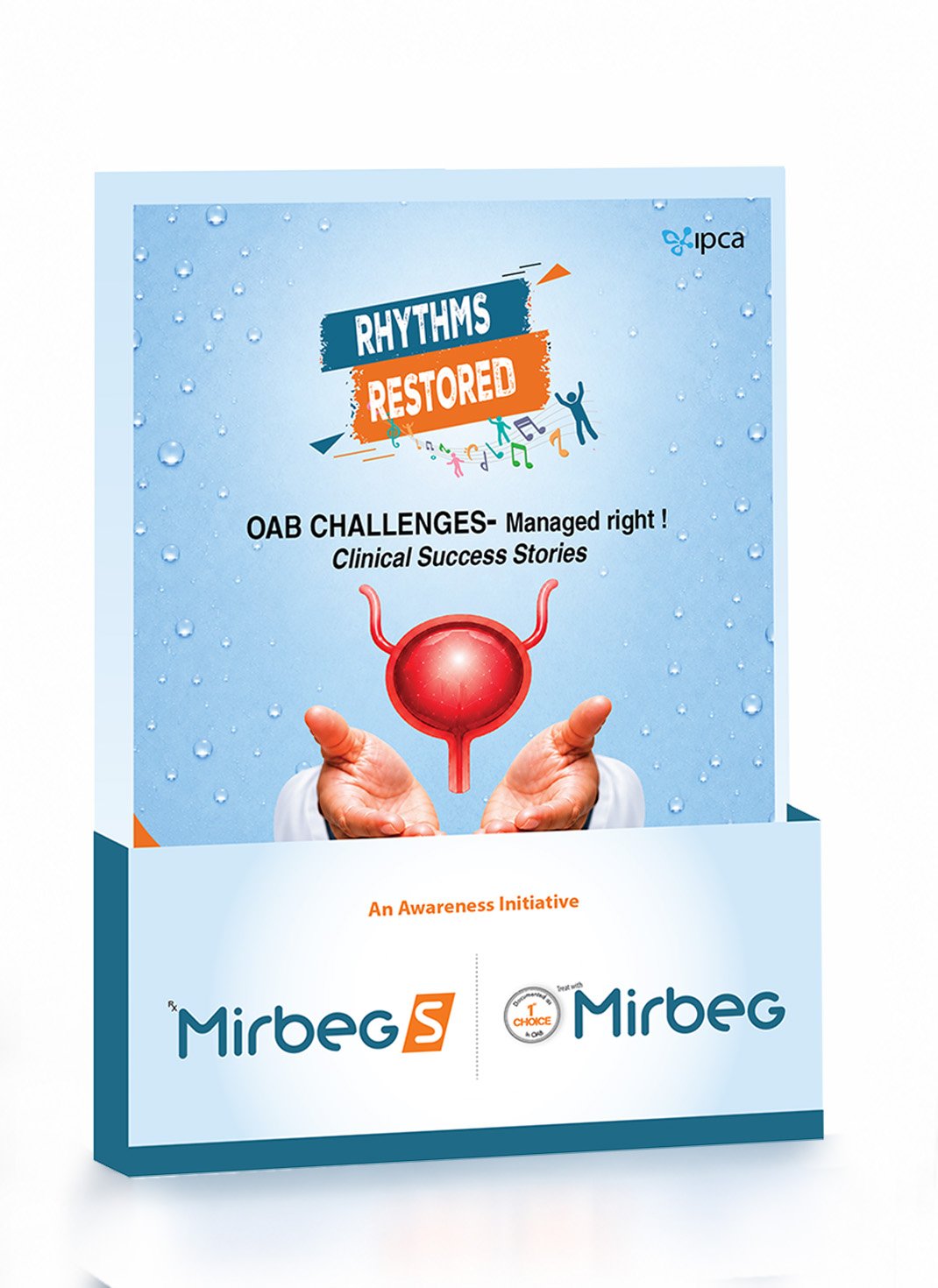 Mirbeg Patient Stories Dispenser - Tabletop Leaflet Holder